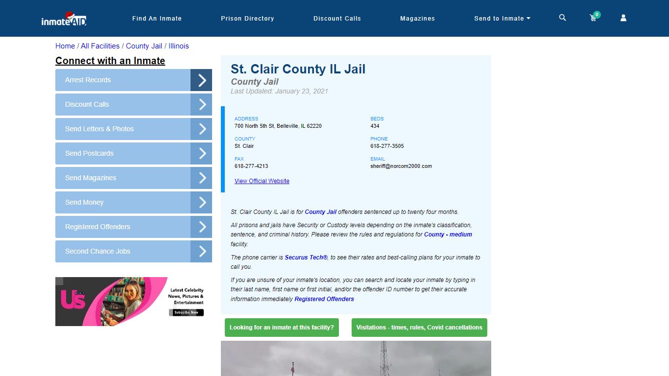 St. Clair County IL Jail - Inmate Locator - Belleville, IL