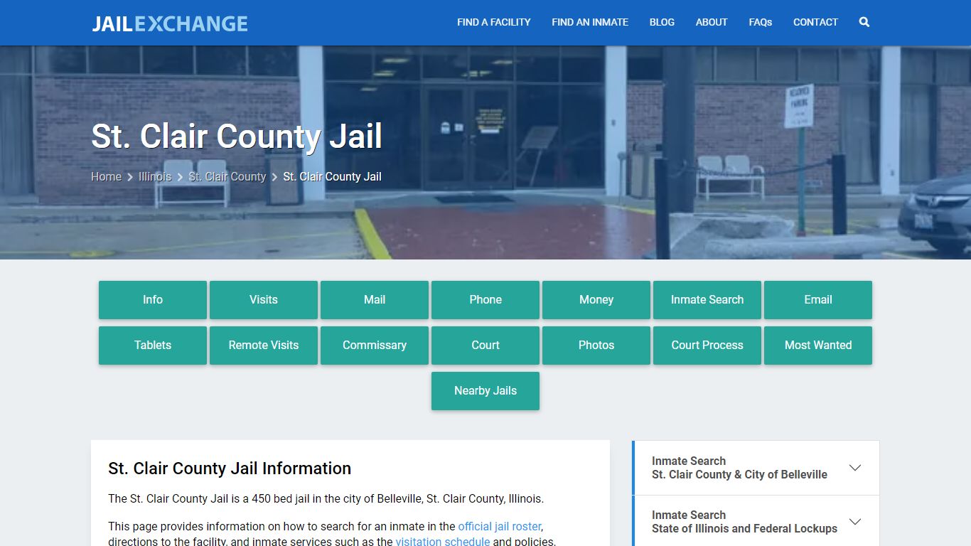 St. Clair County Jail, IL Inmate Search, Information